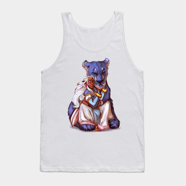 Allura and Blue Tank Top by CrossRoadArt